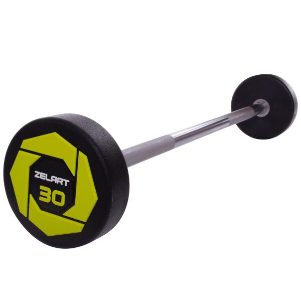 

Штанга фиксированная прямая полиуретановая Zelart Urethane Barbell TA-2689-30 длина-107см 30кг