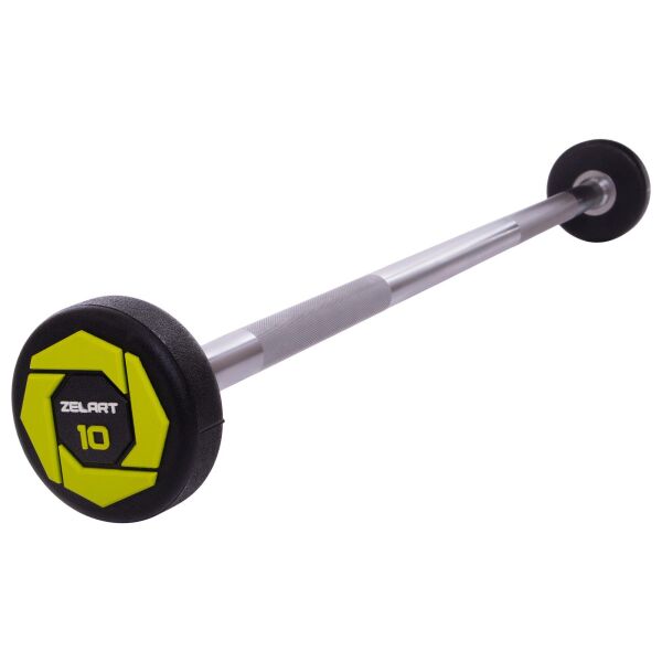 

Штанга фиксированная прямая полиуретановая Zelart Urethane Barbell TA-2689-10 длина-103см 10кг