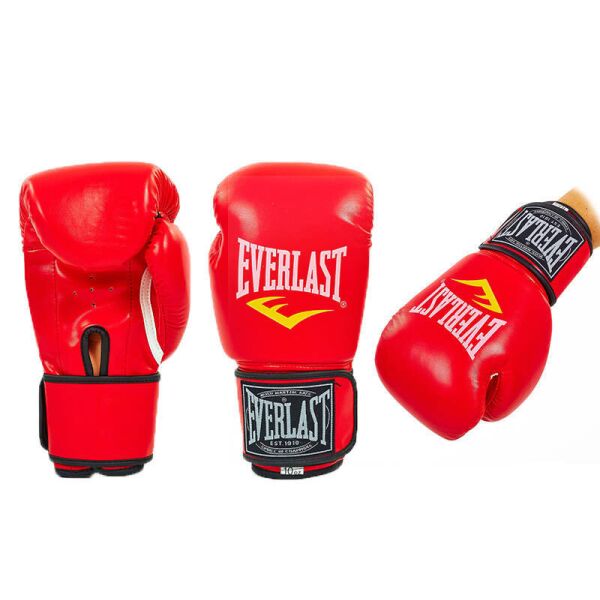 

Перчатки боксерские PU на липучке Everlast BO-3987 (10 унции, красный)