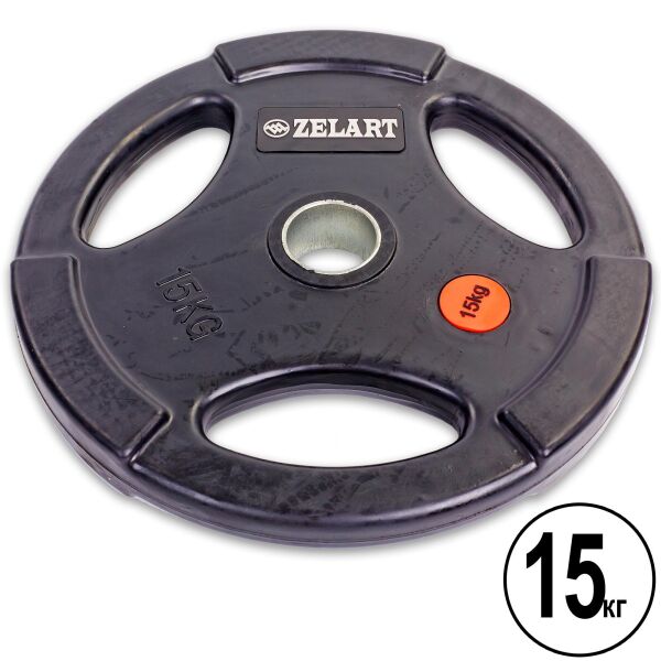 

Блины (диски) обрезиненные Zelart Z-HIT TA-5160-15 Материал: металл, резина. Вес: 15 кг. Внутренний диаметр диска: 51 мм. Цвет: чёрный.