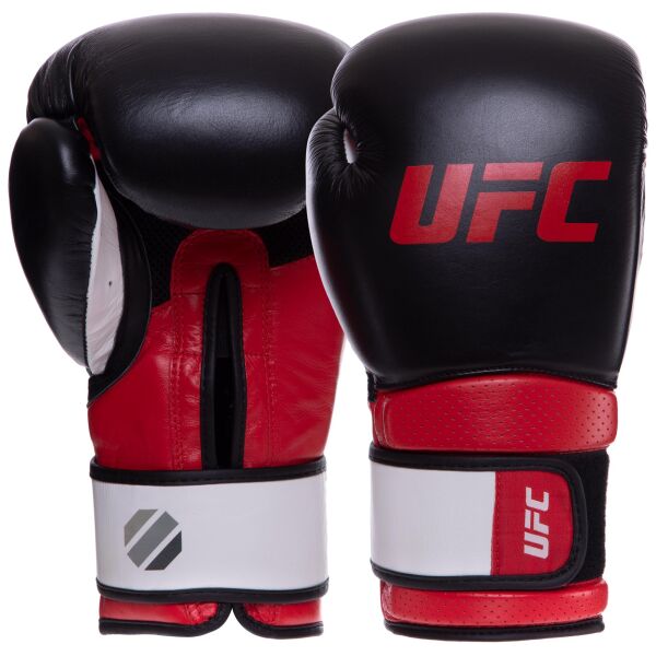 

Перчатки боксерские кожаные UFC PRO Training UHK-69990 14 унций красный-черный