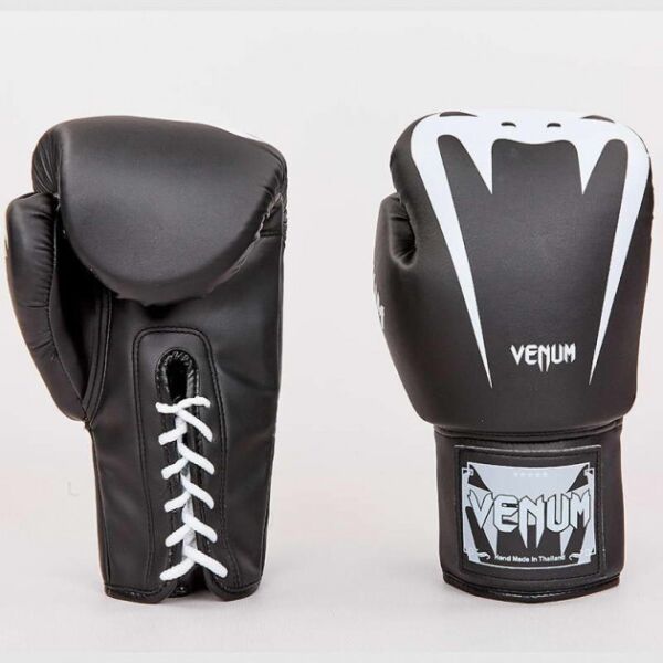 

Перчатки боксерские Venum BO-8350-BK черный-белый вес 10oz
