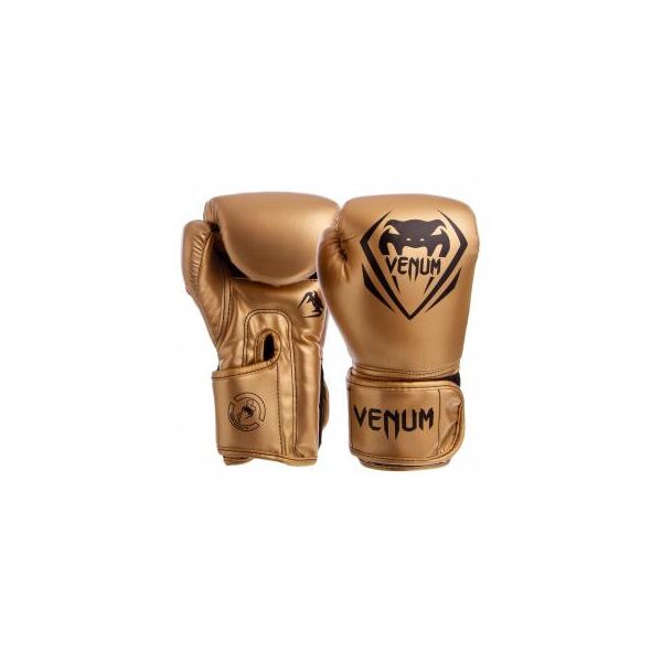 

Перчатки боксерские PU на липучке VNM BO-8351 (р-р 10oz, золотой)
