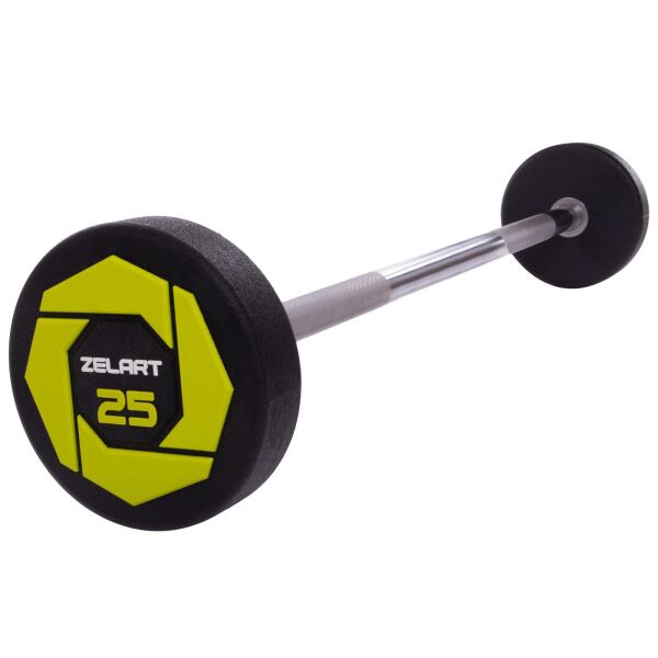 

Штанга фиксированная прямая полиуретановая Zelart Urethane Barbell TA-2689-25 длина-106см 25кг
