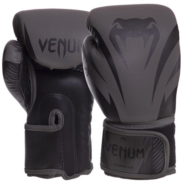 

Перчатки боксерские кожаные VENUM IMPACT VN03284-1 14 16 унции черный