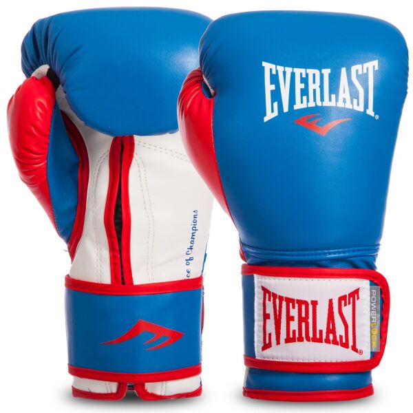 

Перчатки боксерские EVERLAST POWERLOCK P00000728 16 унций синий-красный-белый
