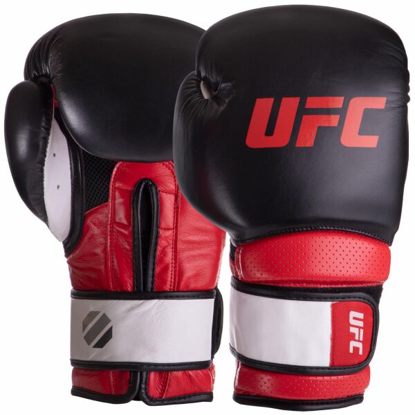 

Перчатки боксерские кожаные UFC PRO Training UHK-69992 18 унций красный-черный