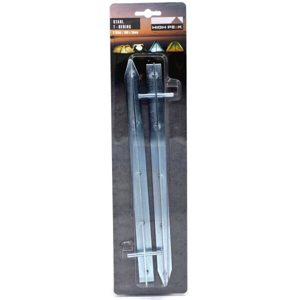 

Колышки High Peak Steel T-Peg 30 см 2 шт. Silver (42211)