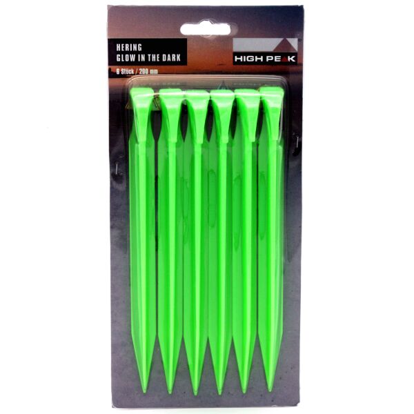 

Колышки High Peak Glow in the Dark ABS Peg 20 см 6 шт. Luminous Green (42202)