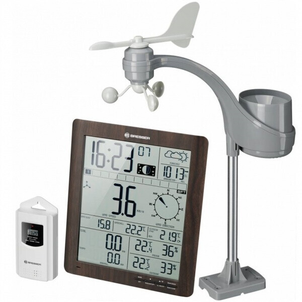 

Метеостанция Bresser Weather Center ClimaTemp XXL Brown