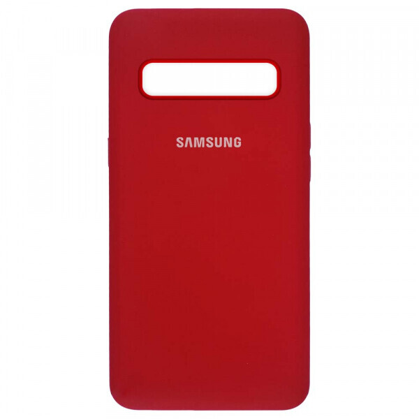 

Чехол Silicone Cover Full для Samsung S10 Plus Red