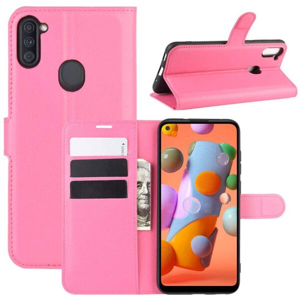 

Чехол-книжка Litchie Wallet для Samsung Galaxy M11 Rose