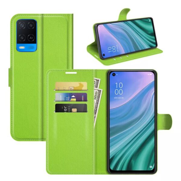 

Чехол-книжка Litchie Wallet для Oppo A54 Green