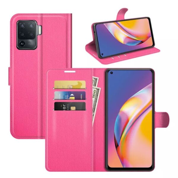 

Чехол-книжка Litchie Wallet для Oppo Reno 5 Lite Rose