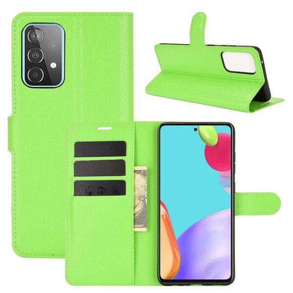 

Чехол-книжка Litchie Wallet для Samsung Galaxy A72 Green