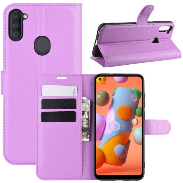 

Чехол-книжка Litchie Wallet для Samsung Galaxy M11 Violet
