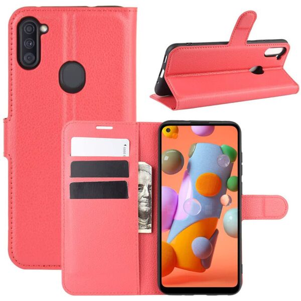 

Чехол-книжка Litchie Wallet для Samsung Galaxy M11 Red