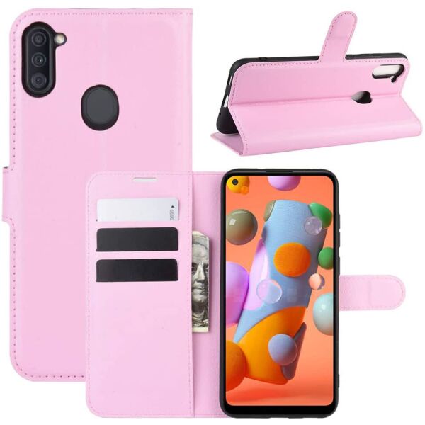 

Чехол-книжка Litchie Wallet для Samsung Galaxy M11 Pink