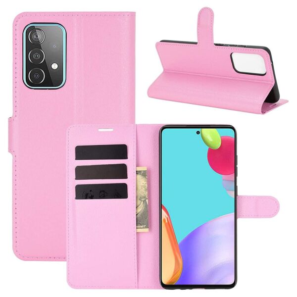 

Чехол-книжка Litchie Wallet для Samsung Galaxy A72 Pink