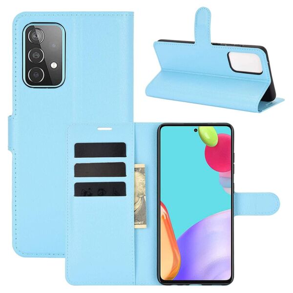 

Чехол-книжка Litchie Wallet для Samsung Galaxy A52 Blue
