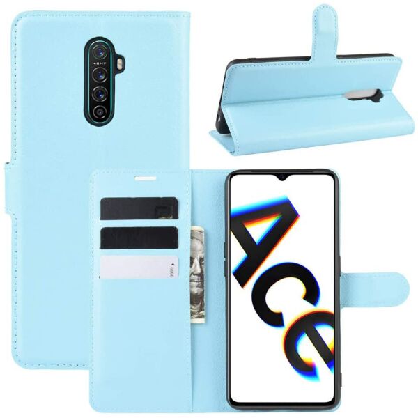 

Чехол-книжка Litchie Wallet для Realme X2 Pro Blue
