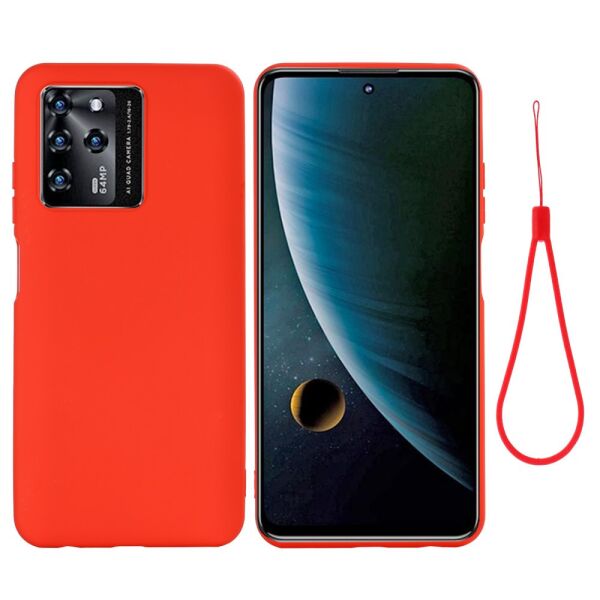 

Чехол для ZTE Blade V30 (ЗТЕ Блейд В30) силиконовый со шнурком, Original Full Soft Case, Красный