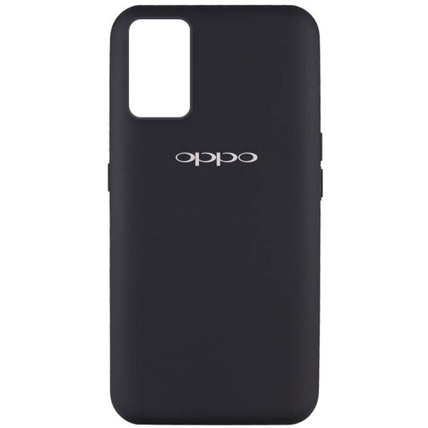 

Чехол Silicone Cover Full Protective (AA) для Oppo A74 4G Черный / Black