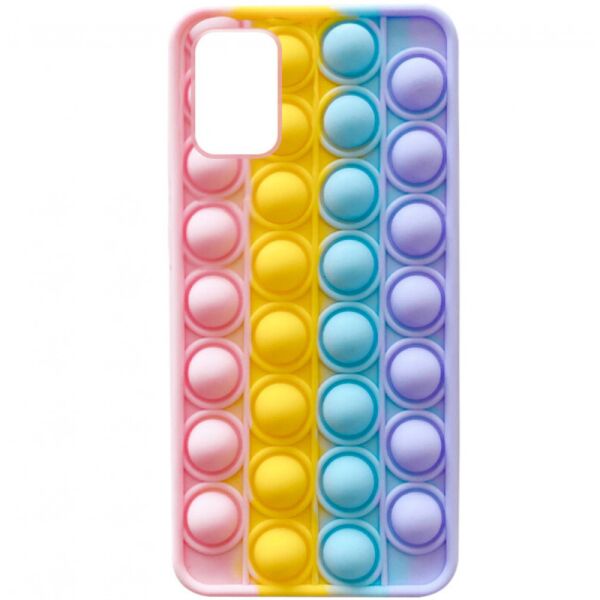 

Cиликоновый 3D чехол-антистресс Pop it Bubble для Samsung Galaxy A71 Разноцветный