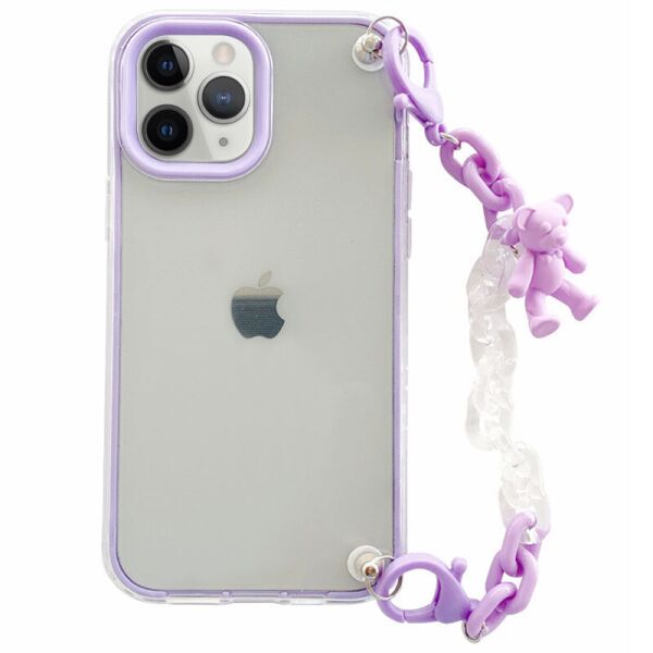 

Чехол Crystal Bear c подвесной цепочкой для Apple iPhone 11 Pro Max (6.5") Сиреневый