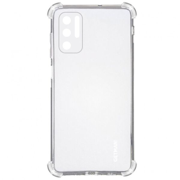 

TPU чехол GETMAN Ease logo усиленные углы для Xiaomi Redmi Note 10 5G / Poco M3 Pro Бесцветный (прозрачный)