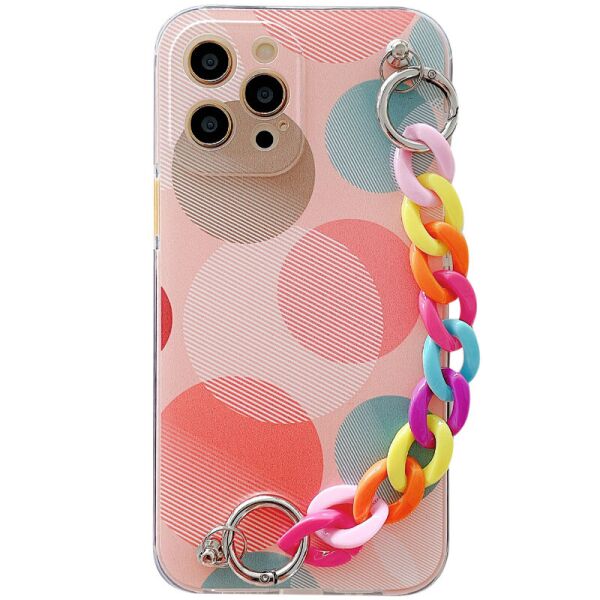 

TPU+PC чехол Colorspot с ремешком-цепью для Apple iPhone 11 Pro Max (6.5") Bubbles