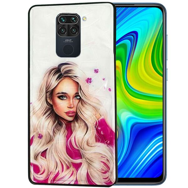 

TPU+PC чехол Prisma Ladies для Xiaomi Redmi Note 9 / Redmi 10X Pink