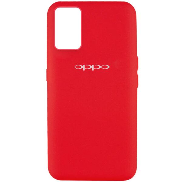 

Чехол Silicone Cover Full Protective (AA) для Oppo A74 4G Красный / Red