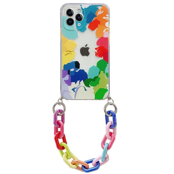 

TPU+PC чехол Colorific с подвесной цепью для Apple iPhone 12 Pro (6.1") Palette