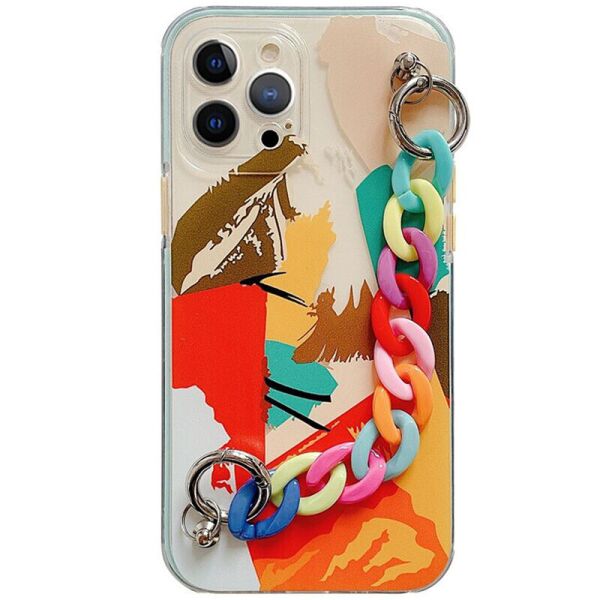 

TPU+PC чехол Colorspot с ремешком-цепью для Apple iPhone X / XS (5.8") Tropic