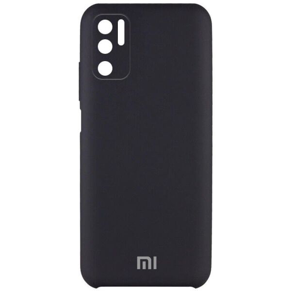 

Чехол Silicone Cover Full Camera (AAA) для Xiaomi Redmi Note 10 5G / Poco M3 Pro Черный / Black