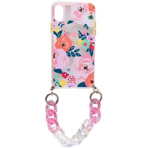 

TPU+PC чехол Colorific с подвесной цепью для Apple iPhone XS Max (6.5") Bloom