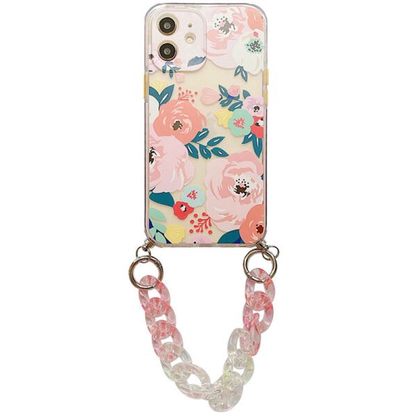 

TPU+PC чехол Colorific с подвесной цепью для Apple iPhone 11 (6.1") Bloom