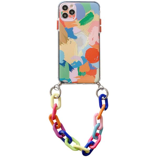 

TPU+PC чехол Colorific с подвесной цепью для Apple iPhone 11 Pro (5.8") Brush