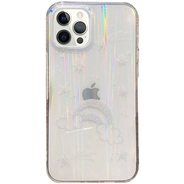 

TPU+Glass чехол Aurora Space для Apple iPhone 12 Pro / 12 (6.1") Радуга