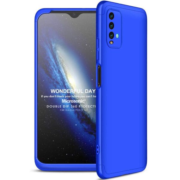

Пластиковая накладка GKK LikGus 360 градусов (opp) для Xiaomi Redmi Note 9 4G / Redmi 9 Power / 9T Синий