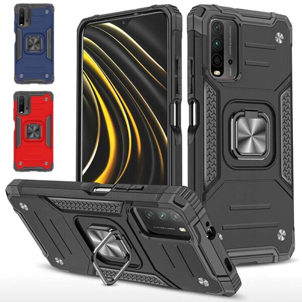 

Ударопрочный чехол Union Ring for Magnet для Xiaomi Redmi Note 9 / Redmi 10X Черный