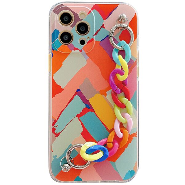 

TPU+PC чехол Colorspot с ремешком-цепью для Apple iPhone 11 Pro (5.8") Lines