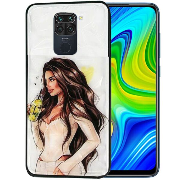 

TPU+PC чехол Prisma Ladies для Xiaomi Redmi Note 9 / Redmi 10X Yellow