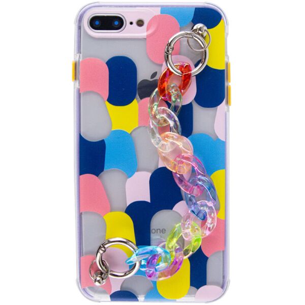 

TPU+PC чехол Colorspot с ремешком-цепью для Apple iPhone 7 plus / 8 plus (5.5") Dots