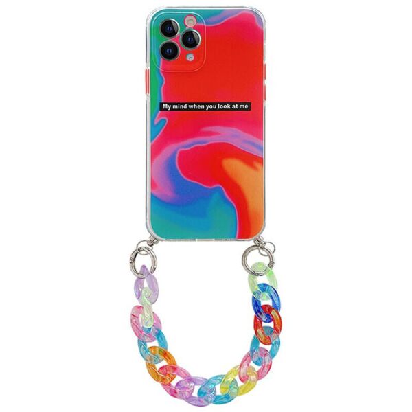 

TPU+PC чехол Colorific с подвесной цепью для Apple iPhone 7 / 8 / SE (2020) (4.7") Blur