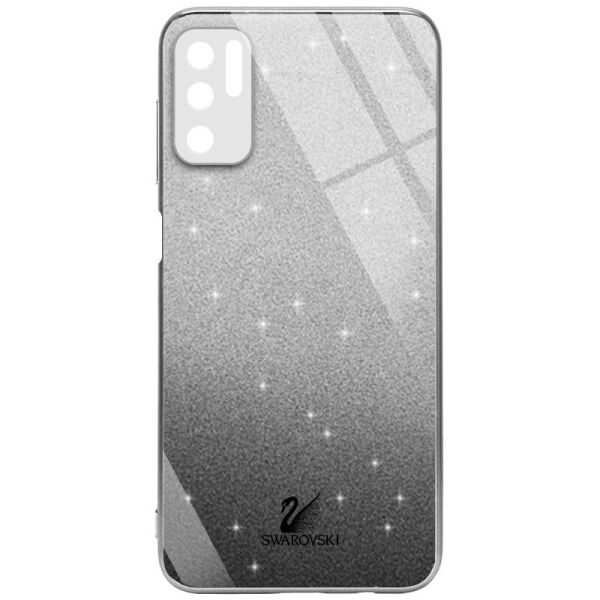

TPU+Glass чехол Swarovski Full Camera для Xiaomi Redmi Note 10 5G / Poco M3 Pro Черный