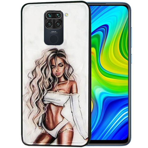 

TPU+PC чехол Prisma Ladies для Xiaomi Redmi Note 9 / Redmi 10X White