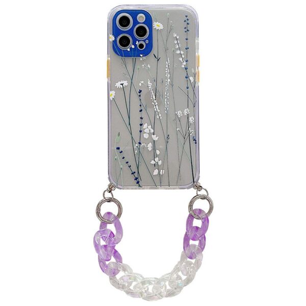 

TPU+PC чехол Colorific с подвесной цепью для Apple iPhone 12 Pro Max (6.7") Lavender