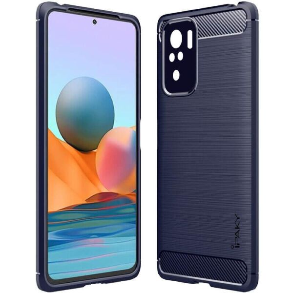 

TPU чехол iPaky Slim Series для Xiaomi Redmi Note 10 / Note 10s Синий